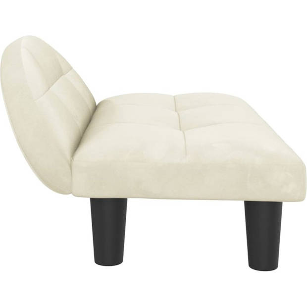 The Living Store Hondenbank - Comfort - Hondenbed 70x52x30 cm - Crème fluweel