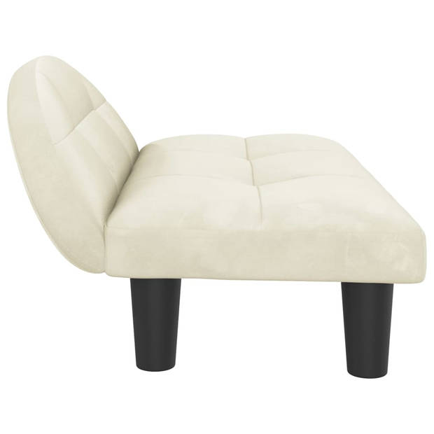 The Living Store Hondenbank - Comfort - Hondenbed 70x52x30 cm - Crème fluweel