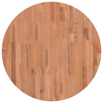 vidaXL Tafelblad rond Ø70x4 cm massief beukenhout