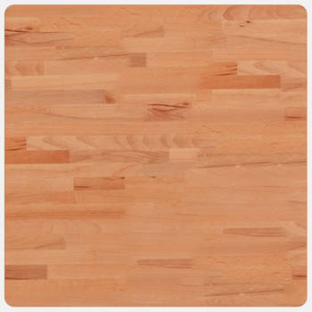 vidaXL Tafelblad vierkant 60x60x2,5 cm massief beukenhout