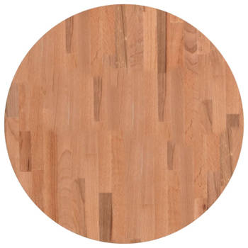 vidaXL Tafelblad rond Ø60x2,5 cm massief beukenhout