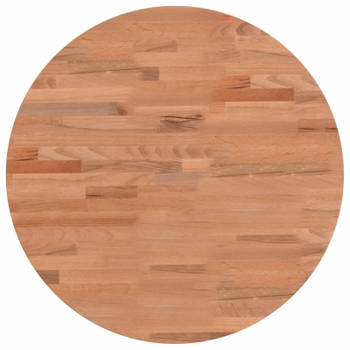 vidaXL Tafelblad rond Ø50x2,5 cm massief beukenhout