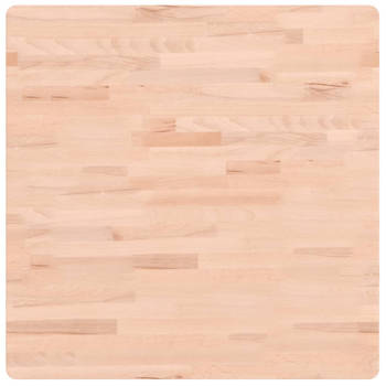 vidaXL Tafelblad vierkant 70x70x4 cm massief beukenhout