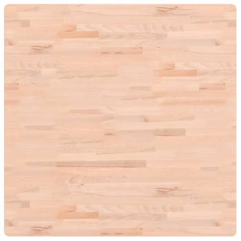 vidaXL Tafelblad vierkant 90x90x2,5 cm massief beukenhout