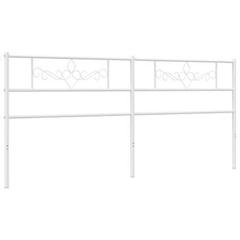 vidaXL Hoofdbord 200 cm metaal wit