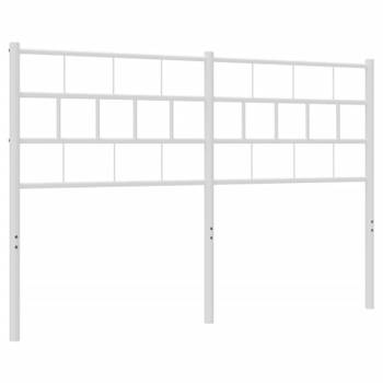 vidaXL Hoofdbord 140 cm metaal wit