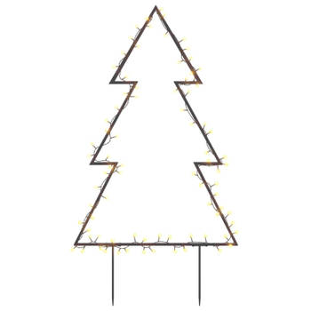 vidaXL Kerstverlichting kerstboom met grondpinnen 80 LED's 60 cm