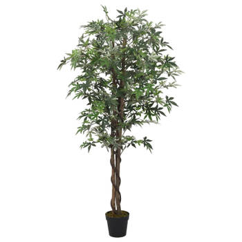 vidaXL Kunstplant esdoornboom 504 bladeren 150 cm groen