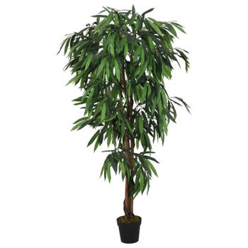 vidaXL Kunstplant mangoboom 450 bladeren 120 cm groen