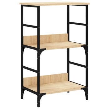 vidaXL Boekenrek 50x33x82 cm bewerkt hout sonoma eikenkleurig