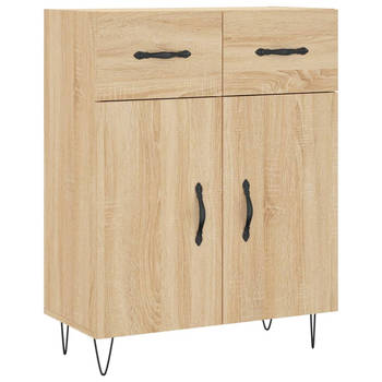 The Living Store Dressoir - Sonoma eiken - 69.5 x 34 x 90 cm - Duurzaam hout en metaal