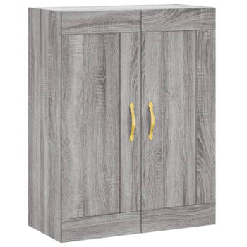 vidaXL Wandkast 69,5x34x90 cm bewerkt hout grijs sonoma eikenkleurig