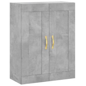 vidaXL Wandkast 69,5x34x90 cm bewerkt hout betongrijs