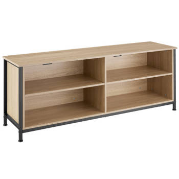 tectake - TV-meubel TV-kast Navan - 147x41x60,5cm - industrieel - lichtbruin - 404719