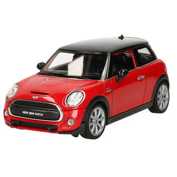 Welly modelauto Mini Cooper S - rood - schaal 1:24 - Speelgoed auto's