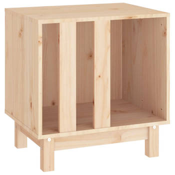 The Living Store Hondenhok Grenenhout - Comfort - Hondenbed 50x40x52cm - Natuurlijk Materiaal