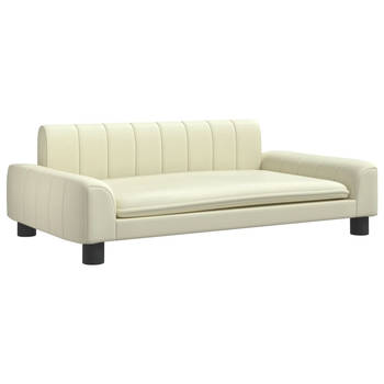 The Living Store Hondenbed - Comfort - Hondenbank - 90 x 53 x 30 cm - Crème