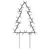 vidaXL Kerstverlichting kerstboom 3 st met grondpinnen 50 LED's 30 cm