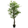 vidaXL Kunstplant ficus 1008 bladeren 180 cm groen