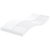 vidaXL Schuimmatras 7 zones hardheid 20 ILD 100x200 cm wit