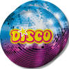Disco feest wegwerpbordjes - 20x - D23 cm - jaren 80/disco themafeest - Feestbordjes