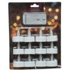 Lumineo LED kaarsjes theelichtjes - 12x stuks - wit - afstandsbediening - LED kaarsen