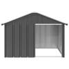 The Living Store Hondenhok XXL - Antraciet - 116.5 x 103 x 81.5 cm - Gegalvaniseerd Staal