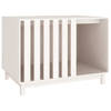 The Living Store Hondenhok Hondenmand - Wit - 100x70x72 cm - Massief grenenhout