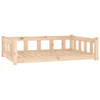 The Living Store Hondenmand - Grenenhout - 105.5 x 75.5 x 28 cm - Ondersteunende zijwanden