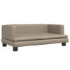 The Living Store Hondenbed - Cappuccino - Kunstleer - 80x45x30cm - 50kg