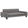 The Living Store Hondenbed Comfort - Kunstleer - 90 x 53 x 30 cm - Grijs