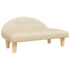 The Living Store Hondenbank - Comfort - Hondenbed - 70 x 52 x 30 cm - Crème