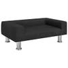 The Living Store Hondenbed - Fluweel - 70 x 45 x 26.5 cm - Zwart