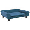 The Living Store Hondenbank - Comfortabel - Hondenbed - 70 x 48 x 22 cm - Blauw