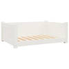 The Living Store Hondenmand - Massief Grenenhout - 75.5 x 55.5 x 28 cm - Tijdloos design