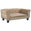 The Living Store Hondenbed Cappuccino - Massief grenenhout - 70 x 45 x 30 cm - Comfortabel en duurzaam