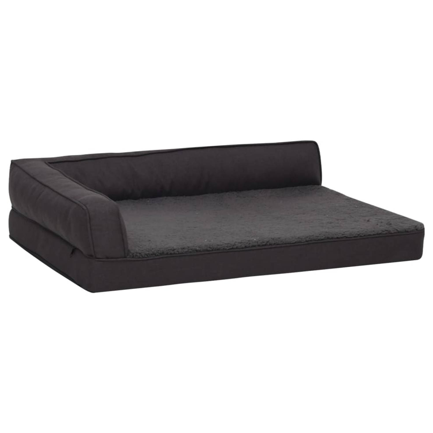 The Living Store Hondenmand - Comfort - Huisdierenbed - 60 x 42 x 19 cm - Zwart