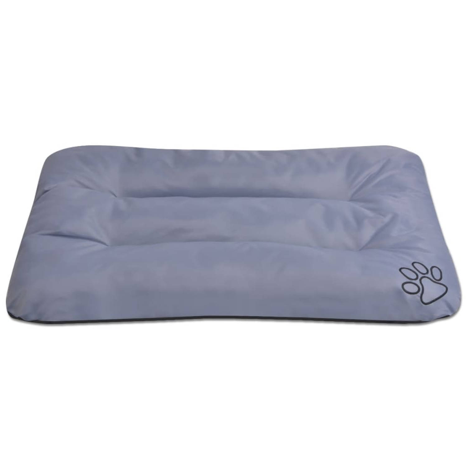 The Living Store Hondenmatras Oxford Grijs - 90x60x8 cm - Waterafstotend