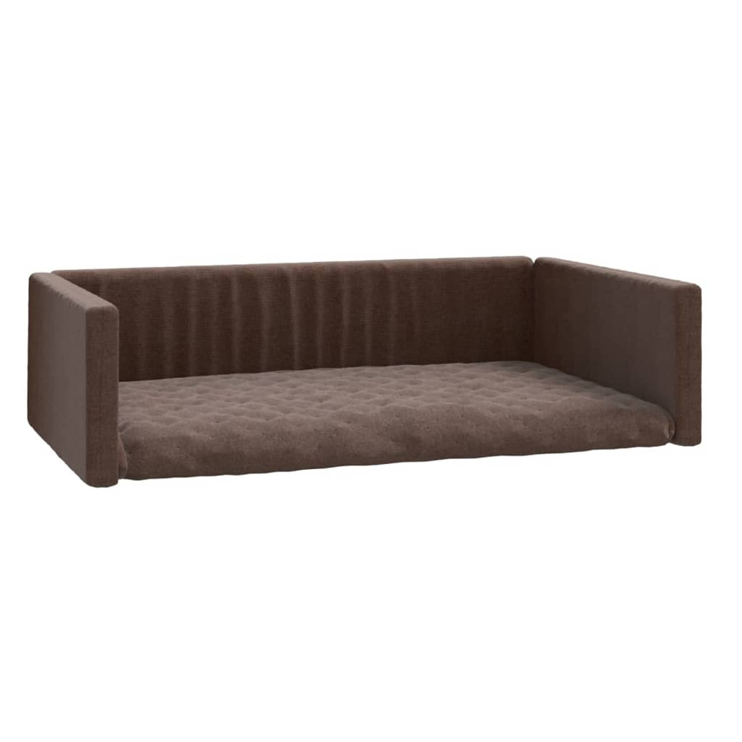 The Living Store Hondenbed - Bruin - 110 x 70 x 18 cm - Robuust - comfortabel en veilig