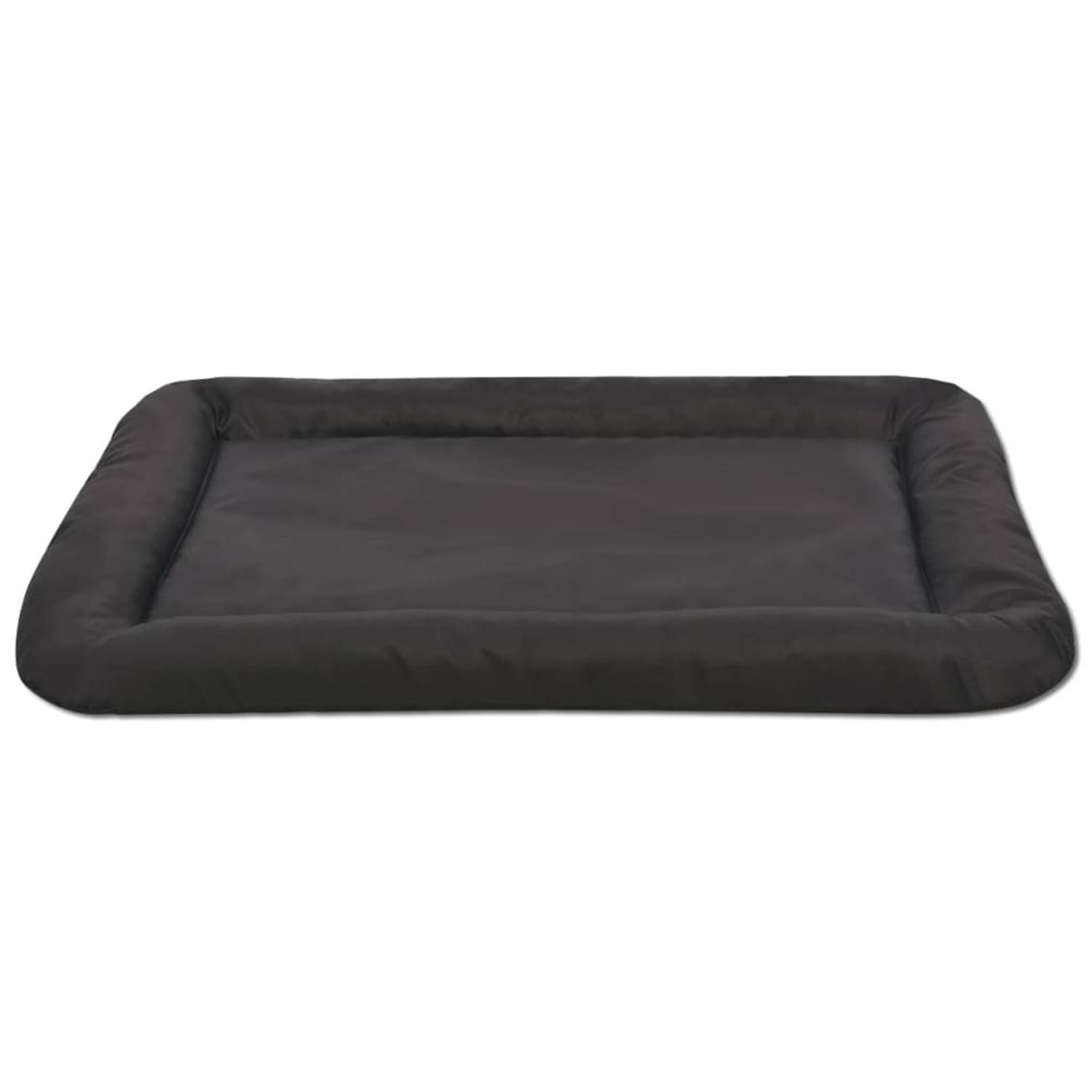 The Living Store Hondenmatras XL - Zwart - 84 x 52 cm - Waterafstotend