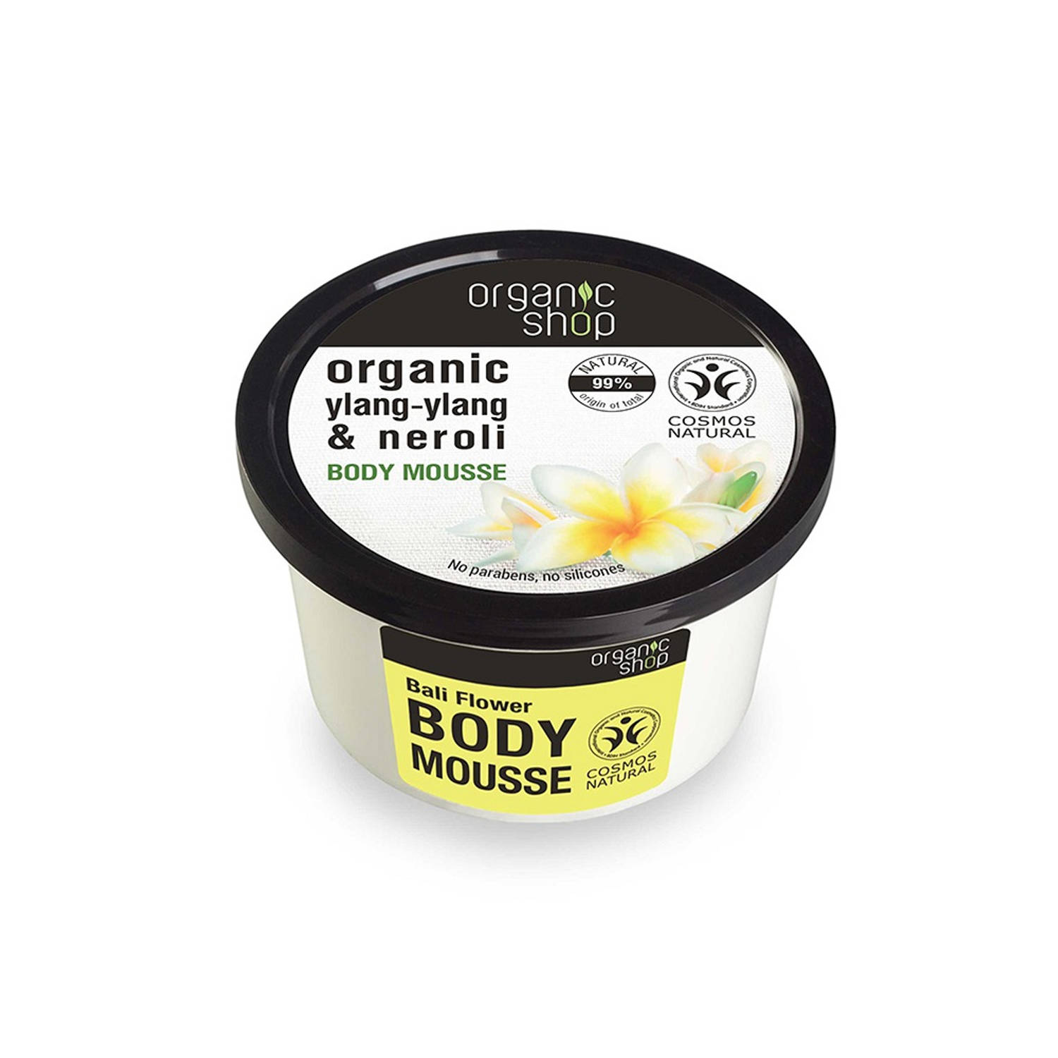 Organic Shop - Organic Ylang-Ylang & Neroli Body Mousse Mousse To Body Balinese Flowers 250Ml