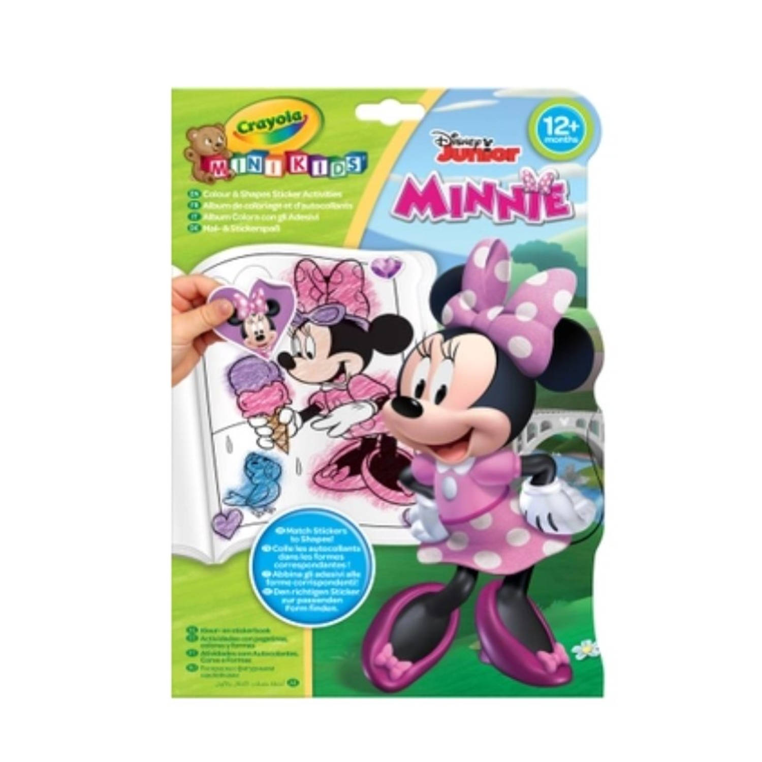 Crayola Mini Kids Disney Junior Minnie Mouse Kleur/en Stickerboek