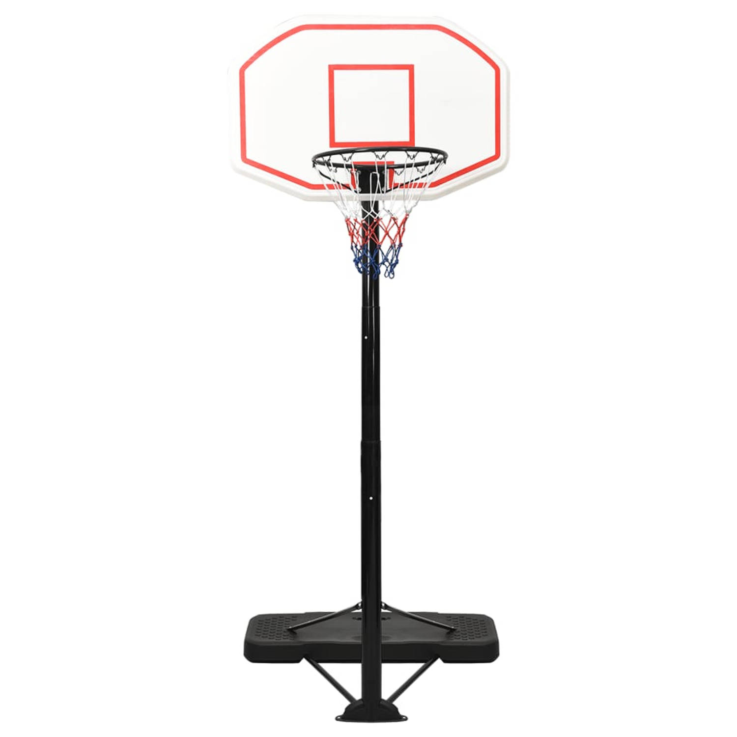 LuxeLivin' - Basketbalstandaard 258-363 cm polyetheen wit - Basketbal