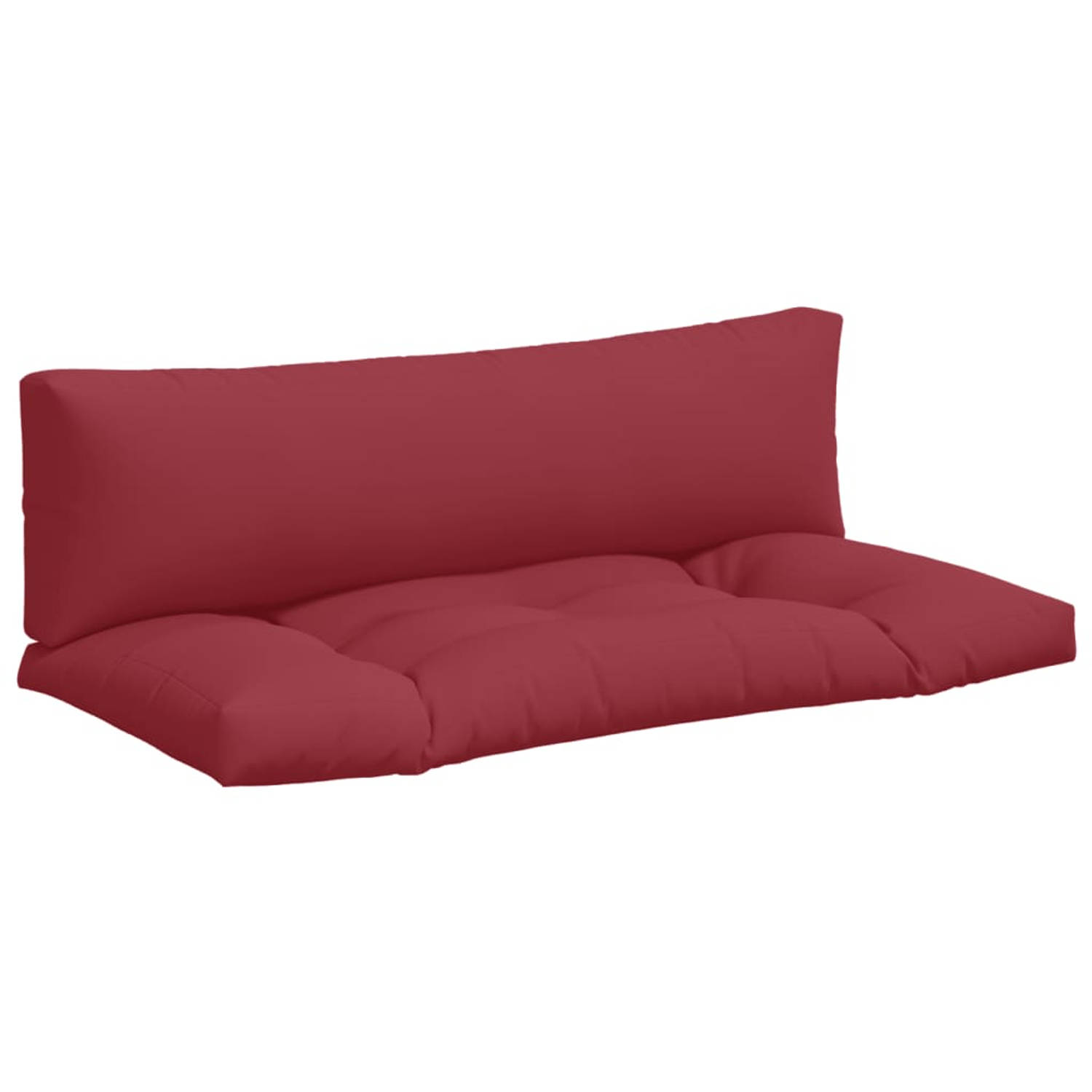 The Living Store - Comfortabele palletkussens - 110 x 58 cm - Rood