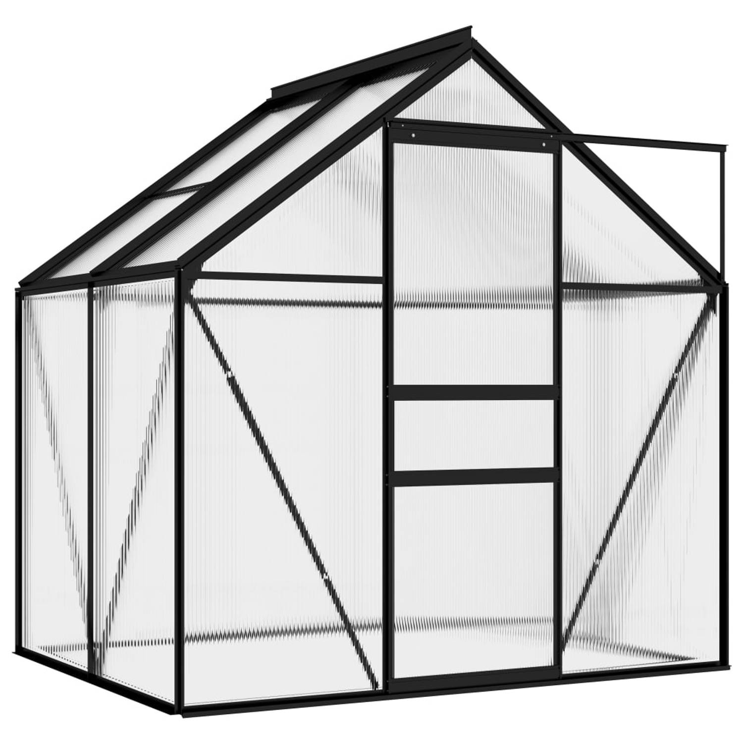 The Living Store Kweekkas - 2.47 m² - Polycarbonaat panelen - Aluminium constructie