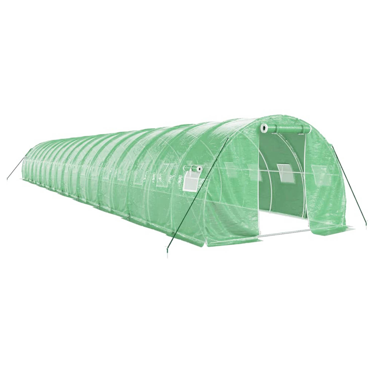 The Living Store Tuinkas - XL - 18 x 3 x 2 m - PE en gegalvaniseerd staal - Groen