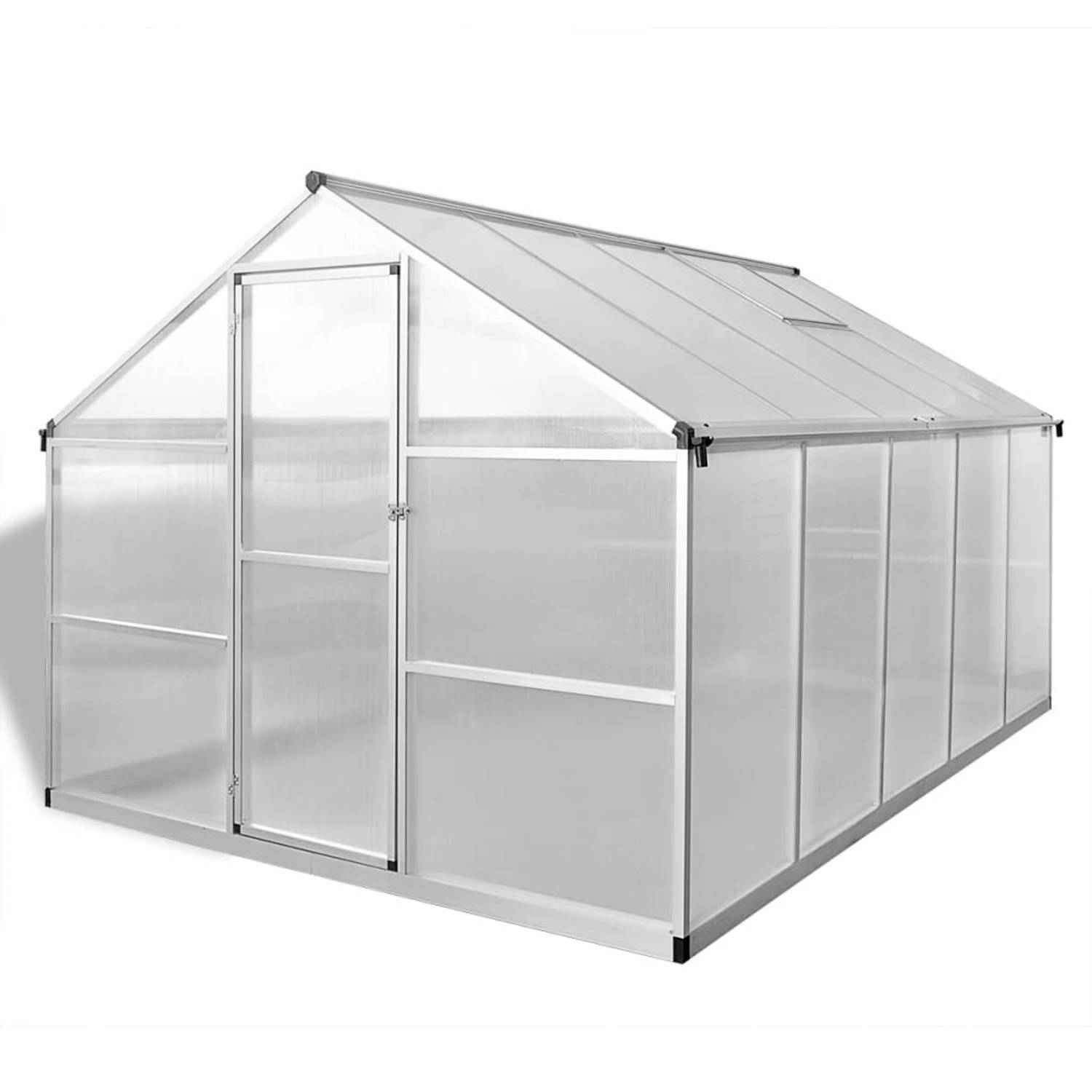 The Living Store Tuinkas Aluminium 7.55 m² - 302x250x195 cm - UV-bestendig