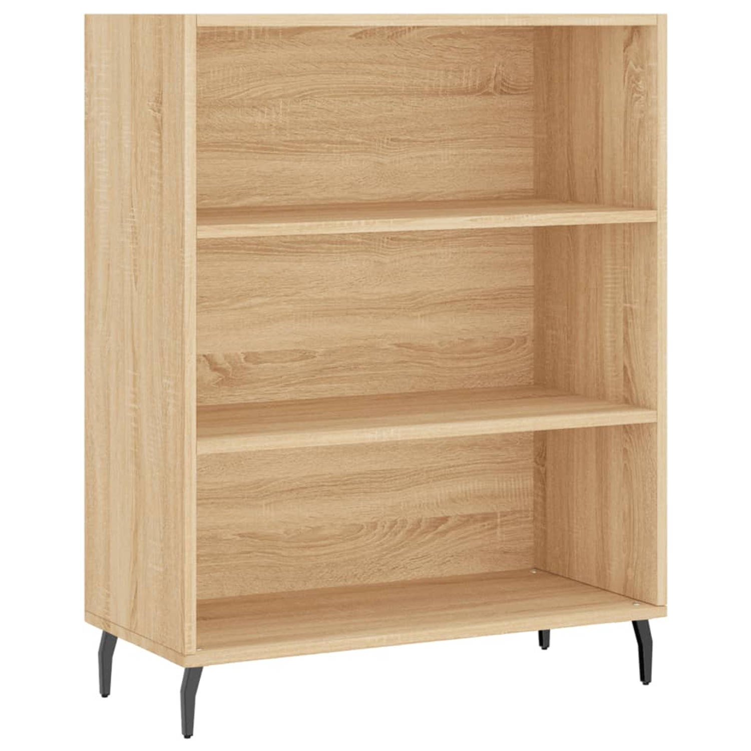 The Living Store Open Schappenkast - Sonoma Eiken - 69.5 x 32.5 x 90 cm - Duurzaam Materiaal