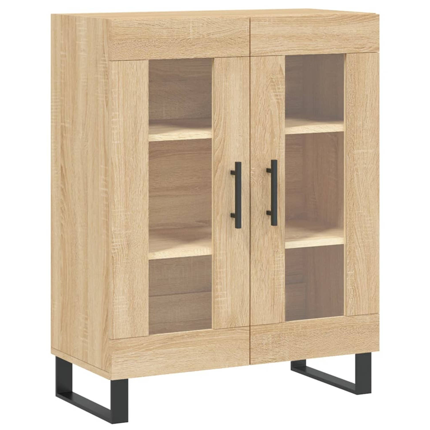 The Living Store Dressoir Classic - Meubel - 69.5 x 34 x 90 cm - Sonoma Eiken