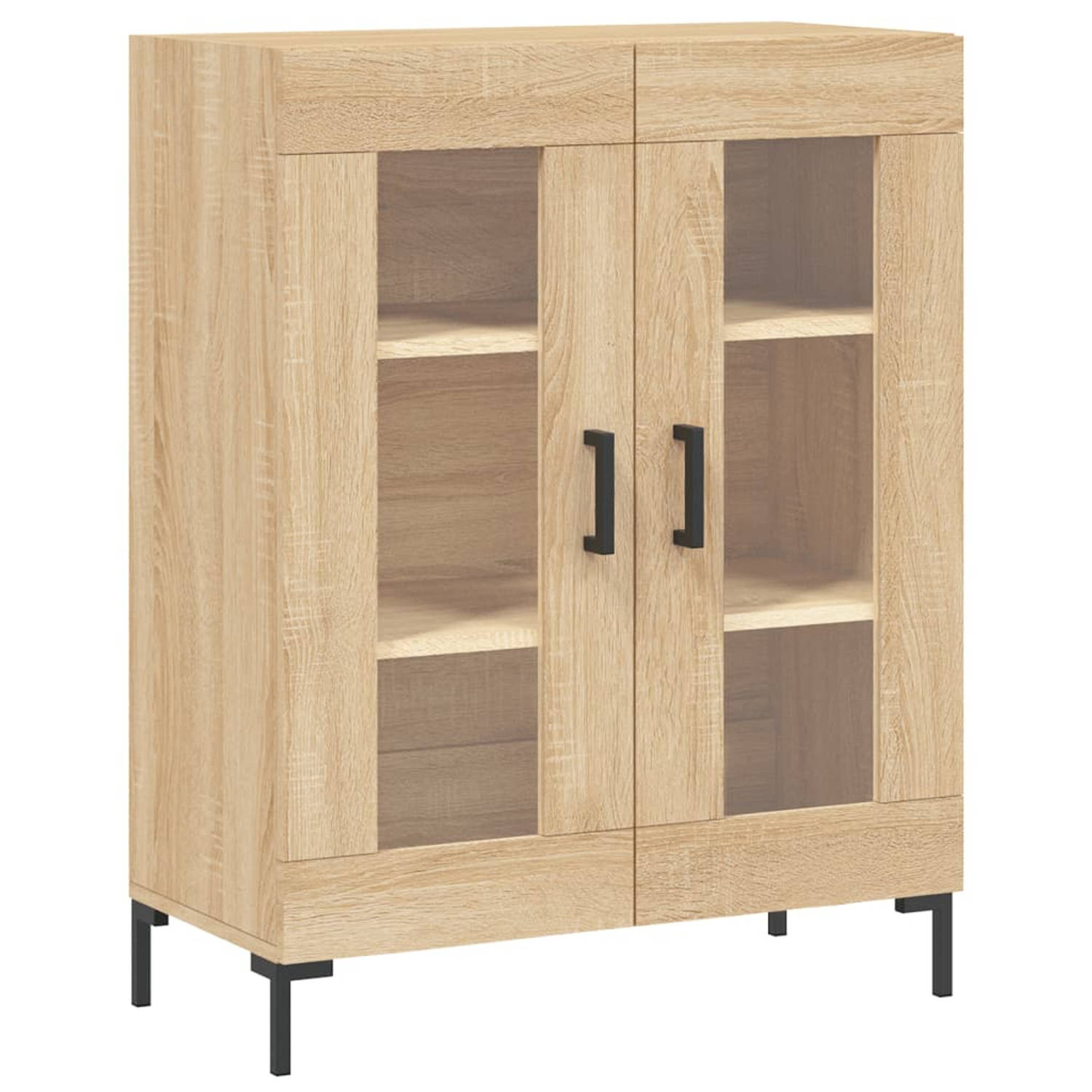 The Living Store Dressoir Bruin - Meubelen - 69.5 x 34 x 90 cm - Duurzaam houten design